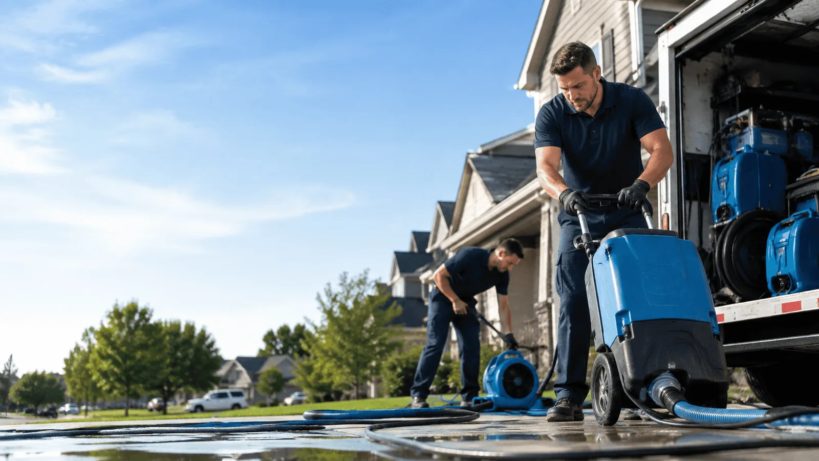 Dehumidification being performed in Helenwood, TN
